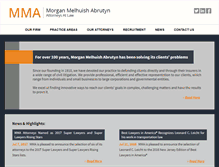 Tablet Screenshot of morganlawfirm.com